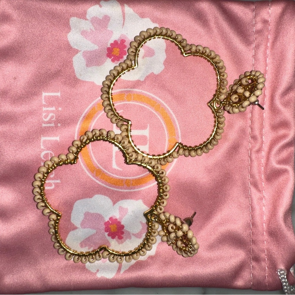 Lisi Lerch Bobbi Earrings Latte EUC